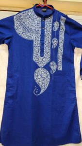 Designer Men's Kurta -Handpainted